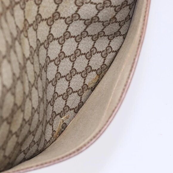 GUCCI GG Supreme Web Sherry Line Tote Bag PVC Beige Red 39 02 003 Auth 133158 - Picture 13 of 16
